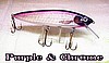 8" Foiled Purple & Chrome (herringbone pattern)