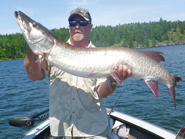 Greg from Eagle Eye Guiding with nice 51" fish.