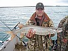 Jamie again with small but fiesty Musky 10-5-08
