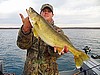 Bret with real nice 8lb walleye oct 11 2008